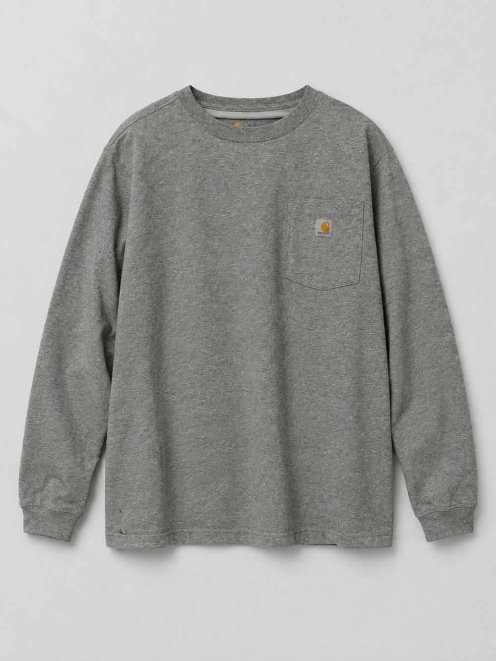 Carhartt Men’s Heather Gray Long-Sleeve Pocket Tee-Original Fit 3XL